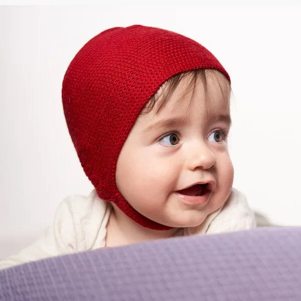 vincente vincente Haube aus Wolle (Merino), Rot, – Produktbild 1 von 2