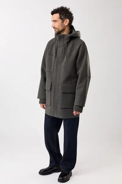 LangerChen LangerChen Parka aus Techno Felt mit großen Taschen, Platinum (grün), – Produktbild 2 von 4