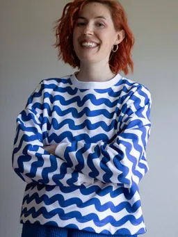 Ecostories Ecostories Oversized Sweatshirt Welle – Produktbild 1 von 1
