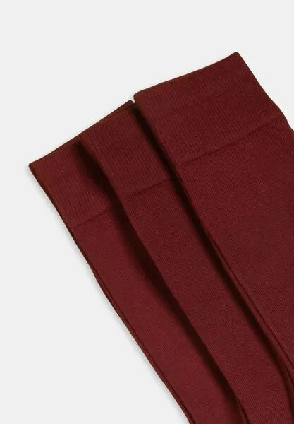 DillySocks DillySocks Socken „One Color Smooth“, Smooth wine red, – Produktbild 3 von 4