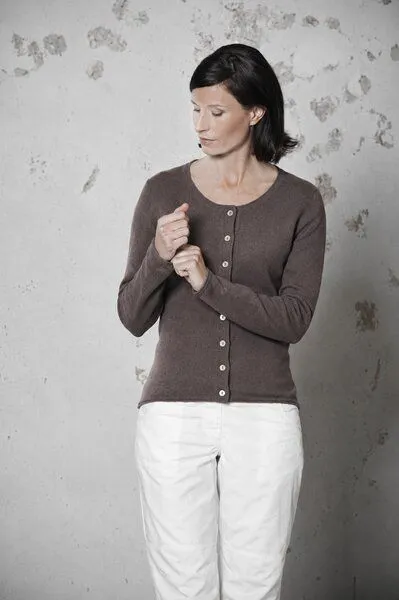 HempAge HempAge Damen Cardigan Carina, Mocca, – Produktbild 2 von 4
