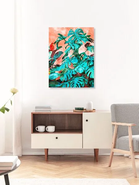 Photocircle Photocircle Poster / Leinwandbild - Monstera in My Backyard – Produktbild 3 von 4
