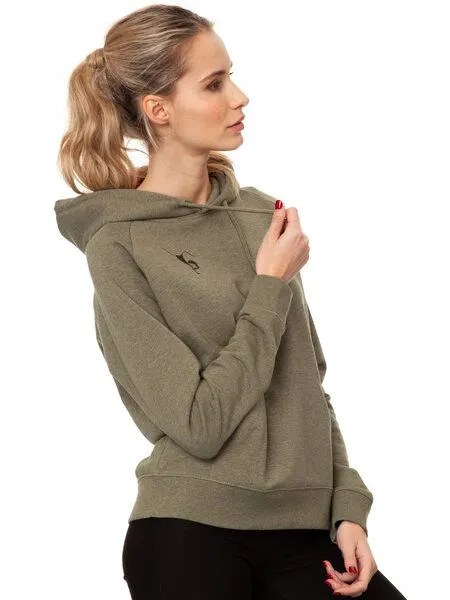 FellHerz FellHerz Damen Hoodie Balance heather khaki – Produktbild 4 von 5