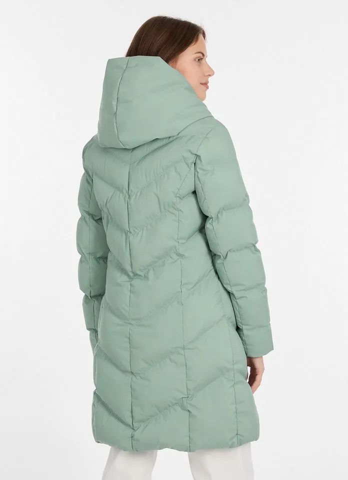 ragwear ragwear Steppmantel NATALKA verdeckter Reißverschluss, Grün, – Produktbild 3 von 4