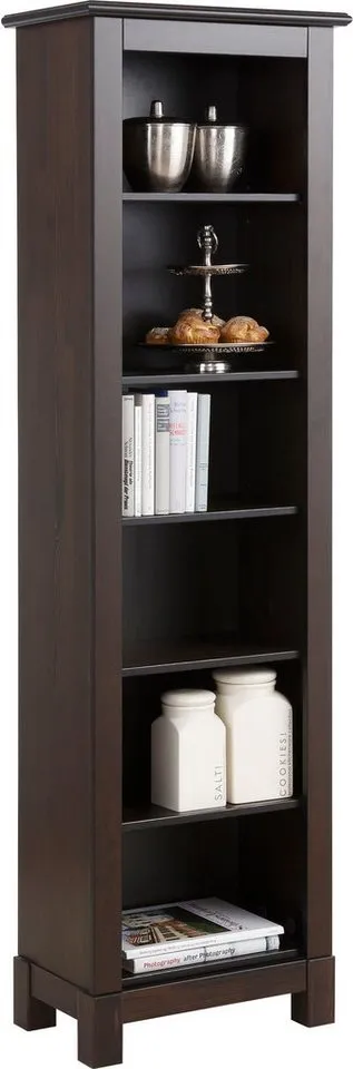OTTO home Standregal Rauna, Regal, Massivholzregal, Bücherregal, Höhe 180 cm, aus massiver Kiefer, FSC®-zertifiziert, Braun, – Produktbild 5 von 5