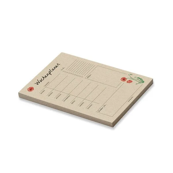 matabooks® matabooks® Kalender undatiert A4 aus Graspapier – Wochenplaner, Harmony, – Produktbild 2 von 3