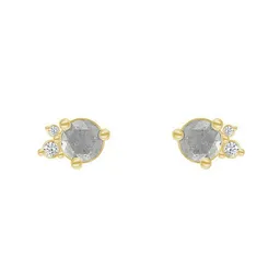 Eppi Eppi Goldohrringe mit Salt´n´Pepper Diamanten Meave – Produktbild 1 von 1