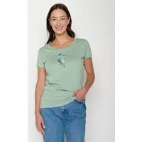 GreenBomb GREENBOMB Bird Look Loves - Sportliches T-Shirt aus Bio-Baumwolle / hochwertiger Print / GOTS / Fair & Vegan – Produktbild 1 von 1