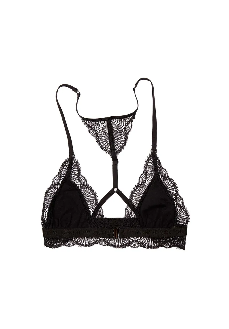 Lovjoi LOVJOI Damen vegan Bralette Moonlighter Schwarz, Schwarz, – Produktbild 1 von 2