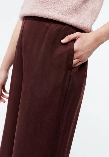 Givn Berlin Givn Berlin Hose GBMARLA relaxed aus TENCEL mit Peach-Effekt, Wine red, – Produktbild 4 von 4