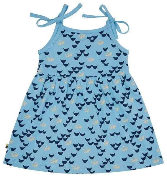 loud + proud loud + proud Babys & Kinder Kleid Druck, GOTS-zertifiziert, Air(blau), – Produktbild 2 von 3