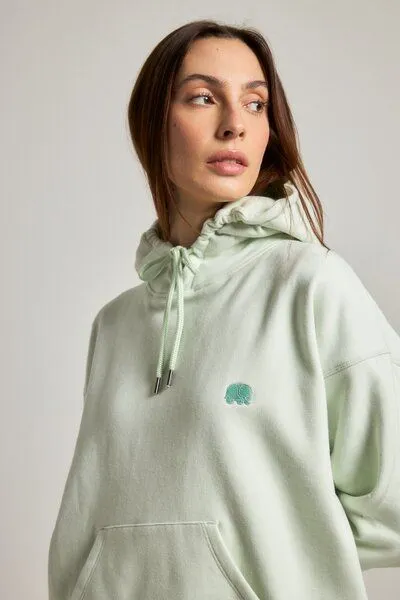 Trendsplant Trendsplant Women's Organic Essential Oversized Hoodie Mint Green, Grün, – Produktbild 1 von 4
