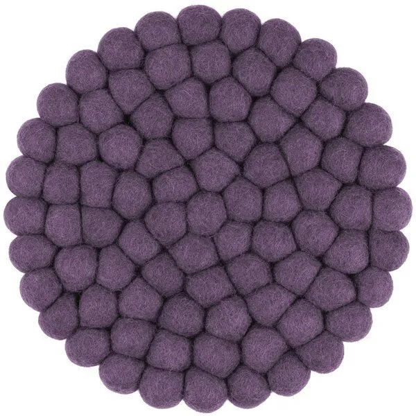 myfelt myfelt Filzkugel Topfuntersetzer (⌀ 20 cm), Violett (frida), – Produktbild 1 von 4