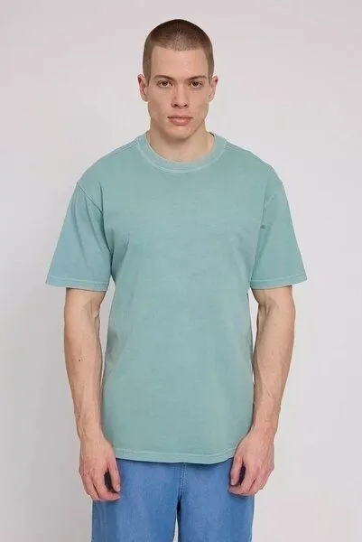 Mazine Mazine T-Shirt aus Bio-Baumwolle - Natural Dye, Turquoise (blau), – Produktbild 2 von 3