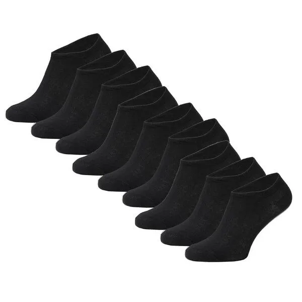 Opi & Max 9er Biosneaker Invisible Socken, Schwarz, – Produktbild 1 von 1