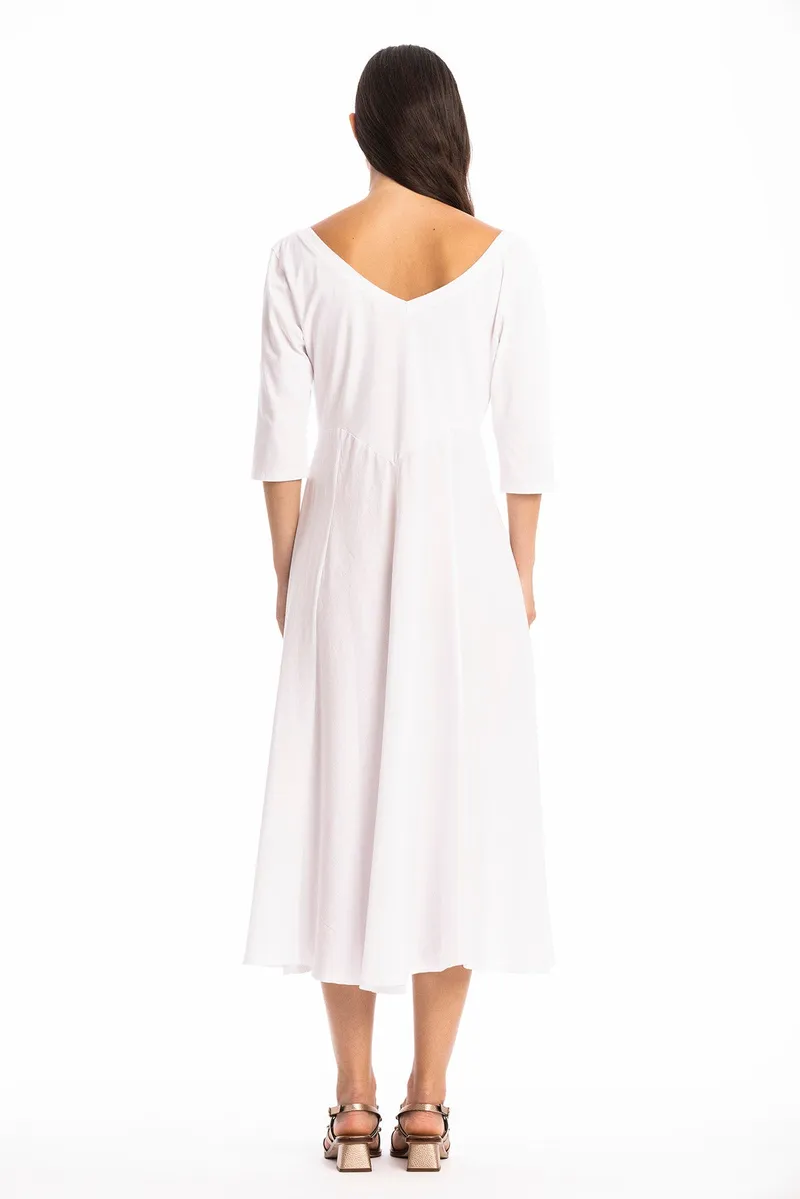 RAVENS VIEW IBIZA RAVENS VIEW IBIZA Damen vegan Kleid Lima Ls Weiß, Weiß, – Produktbild 1 von 2