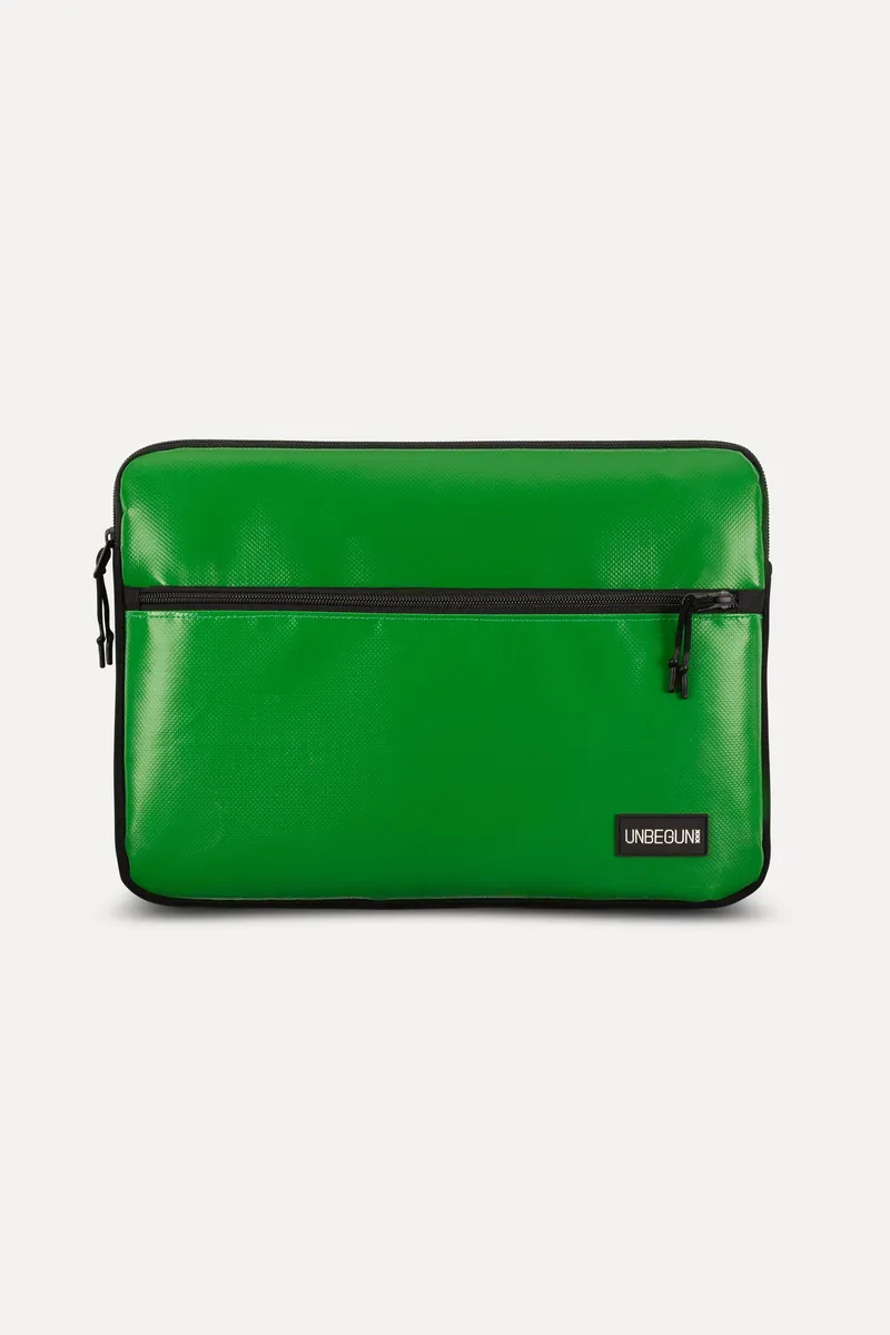 UNBEGUN UNBEGUN Herren vegan Laptop-Hülle Mit Fronttasche, Grün, – Produktbild 2 von 2