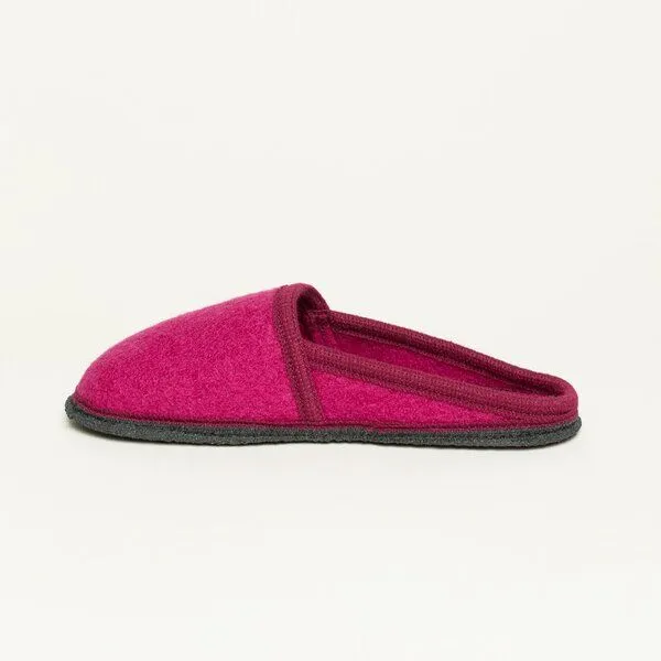 Gottstein Gottstein Filz-Hausschuh Villach - Pantoffel für Damen & Herren aus 100% Schurwolle, Pink, – Produktbild 3 von 4