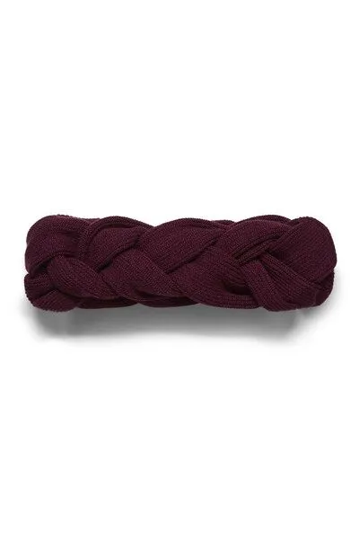 Wunderwerk Wunderwerk Braided headband ribknit, 594 black wine, – Produktbild 1 von 1