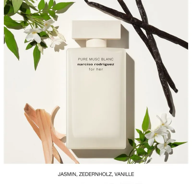 narciso rodriguez Eau de Parfum narciso rodriguez for her PURE MUSC BLANC EdP Intense 30ml, Femininer Gourmand-Duft mit intensiver Moschusnote – Produktbild 3 von 5