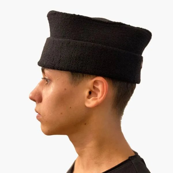 vincente Schiffchenmütze, Schwarz, – Produktbild 2 von 2