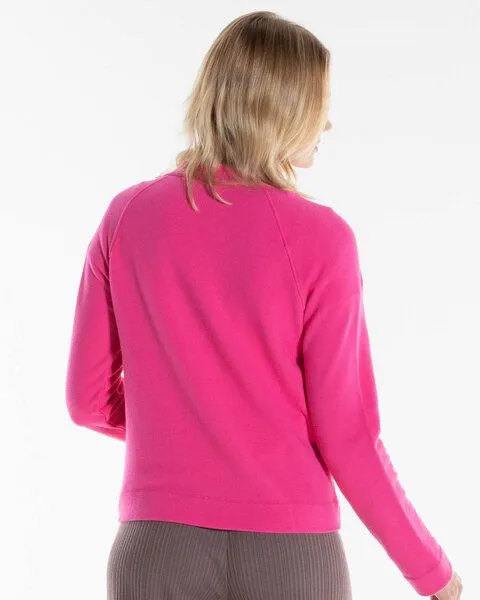 Alma & Lovis Alma & Lovis Softe Sommer-Sweatjacke aus Bio-Baumwolle | Cosy Jacket, Pink, – Produktbild 3 von 3