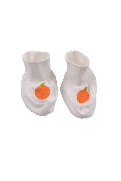 El Puente El Puente Babysocken "Funny Orange", Größe 0-2 Monate | Fair Trade & Handmade aus Ägypten | Bio-zertifiziert, Mehrfarbig, – Produktbild 1 von 2