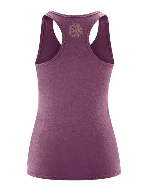 HempAge HempAge Damen Yoga Tanktop Hanf/Bio-Baumwolle, Purple, – Produktbild 4 von 4
