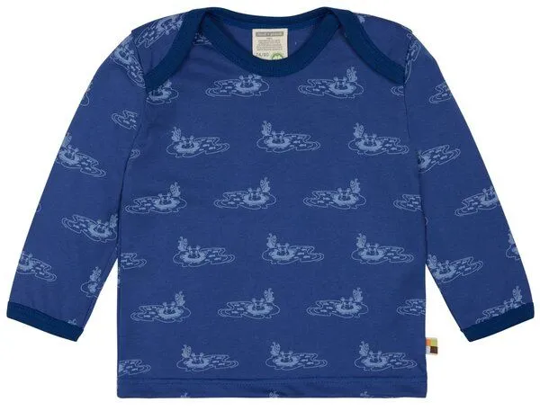 loud + proud loud + proud Babys & Kinder Shirt Druck, GOTS-zertifiziert, Ultramarin(blau), – Produktbild 3 von 4