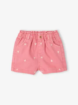 Vertbaudet Baby Shorts mit Herz-Stickerei bonbon – Produktbild 1 von 1