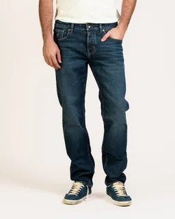 Kuyichi Kuyichi Herren vegan Jeans Jim Regular Slim Mittelblau – Produktbild 1 von 1