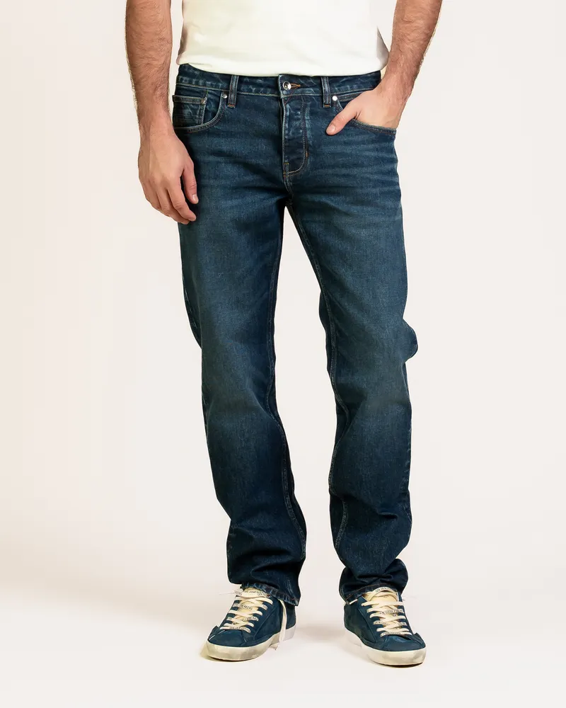 Kuyichi Kuyichi Herren vegan Jeans Jim Regular Slim Mittelblau, Blau, – Produktbild 1 von 2