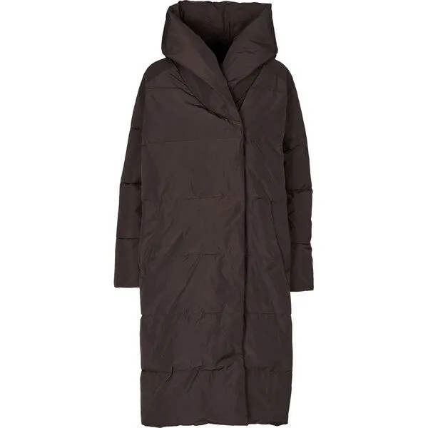 Basic Apparel Basic Apparel Wintermantel Tenna Shawl Collar Parka aus recyceltem Polyester, Braun (chocolate torte), – Produktbild 1 von 4