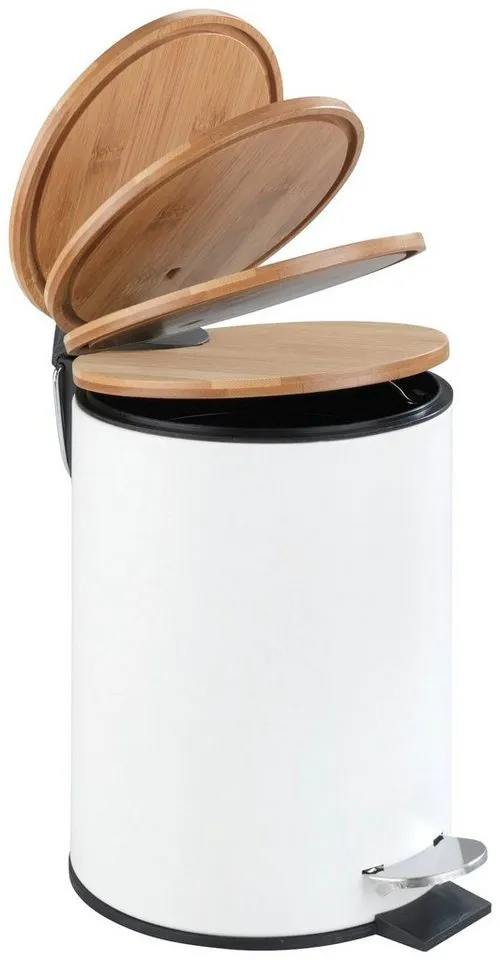 Wenko Wenko Kosmetikeimer Toronta, 3 Liter, BxTxH: 17x21x23,5 cm, Weiß, – Produktbild 2 von 2