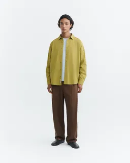 thinking mu Thinking MU Herren vegan Hemd Haru Aus Seersucker Oversize Grün – Produktbild 1 von 1