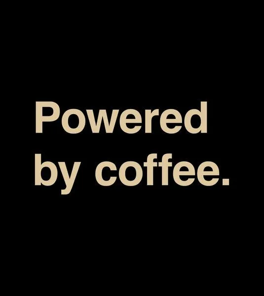 Gary Mash GARY MASH Shirt Powered by coffee. aus Biobaumwolle, Schwarz, – Produktbild 4 von 4