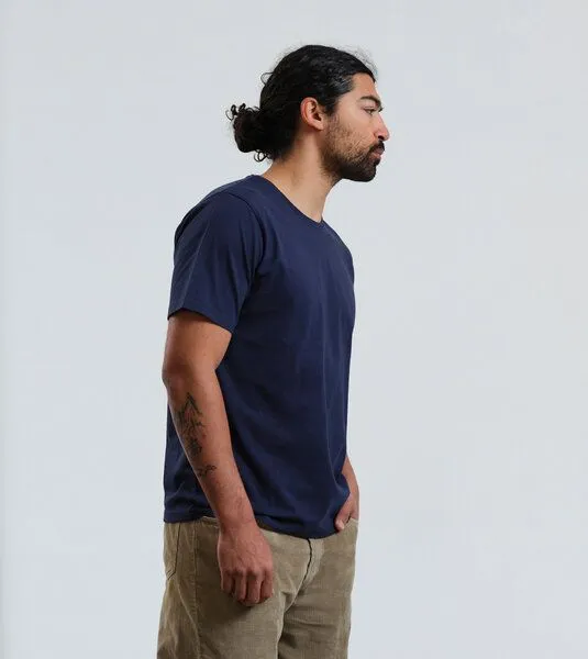 Gary Mash GARY MASH Herren Basic T-Shirts im 3er-Pack, Dunkelblau (blau), – Produktbild 4 von 4
