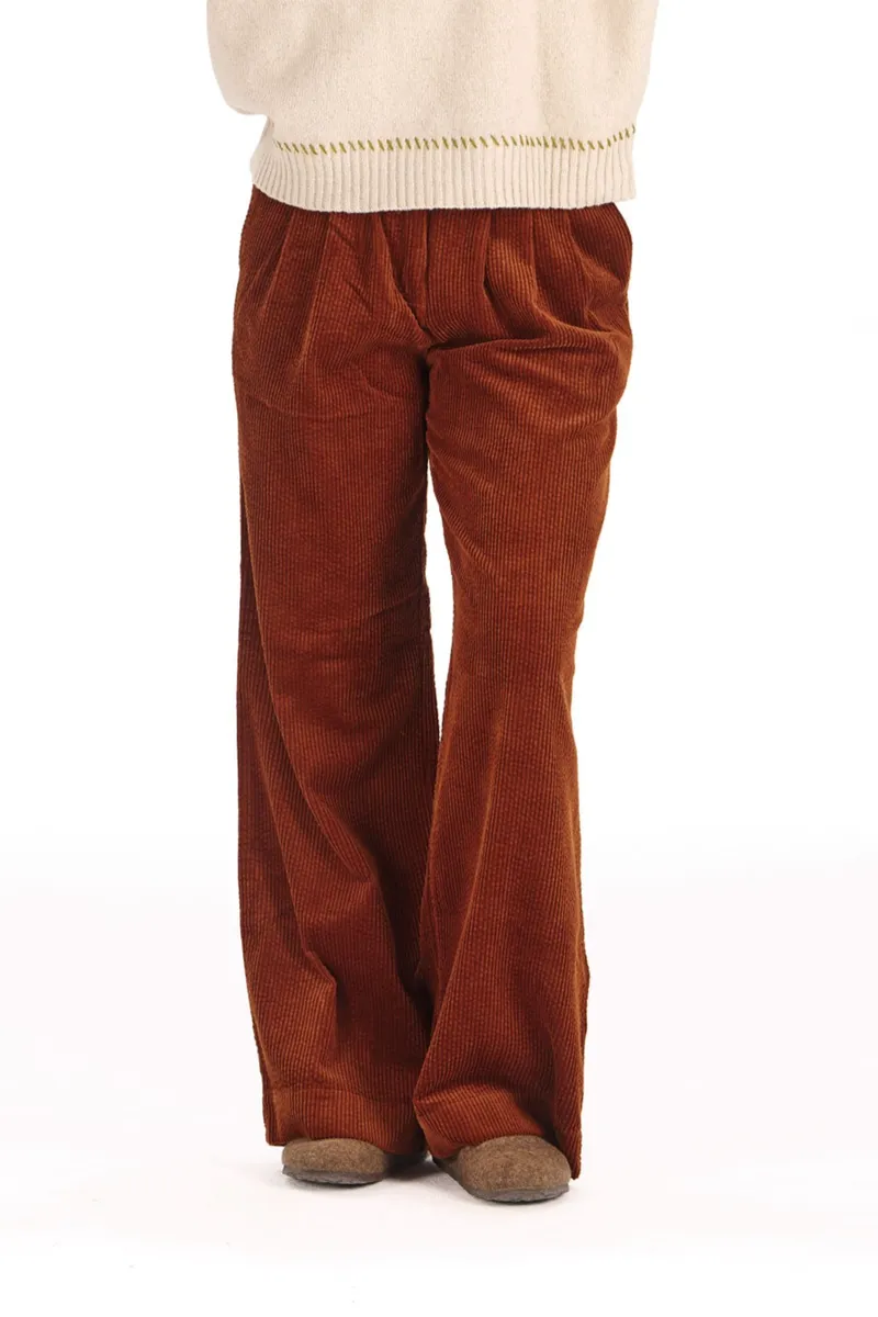 KOMODO KOMODO Damen vegan Cordhose Lola Chestnut, Braun, – Produktbild 2 von 2