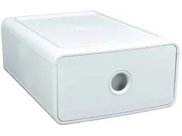 Exacompta Exacompta Ablagemodul "Tiny Box AutentiK" DIN A5+, 1 stapelbare SL, weiß – Produktbild 1 von 1