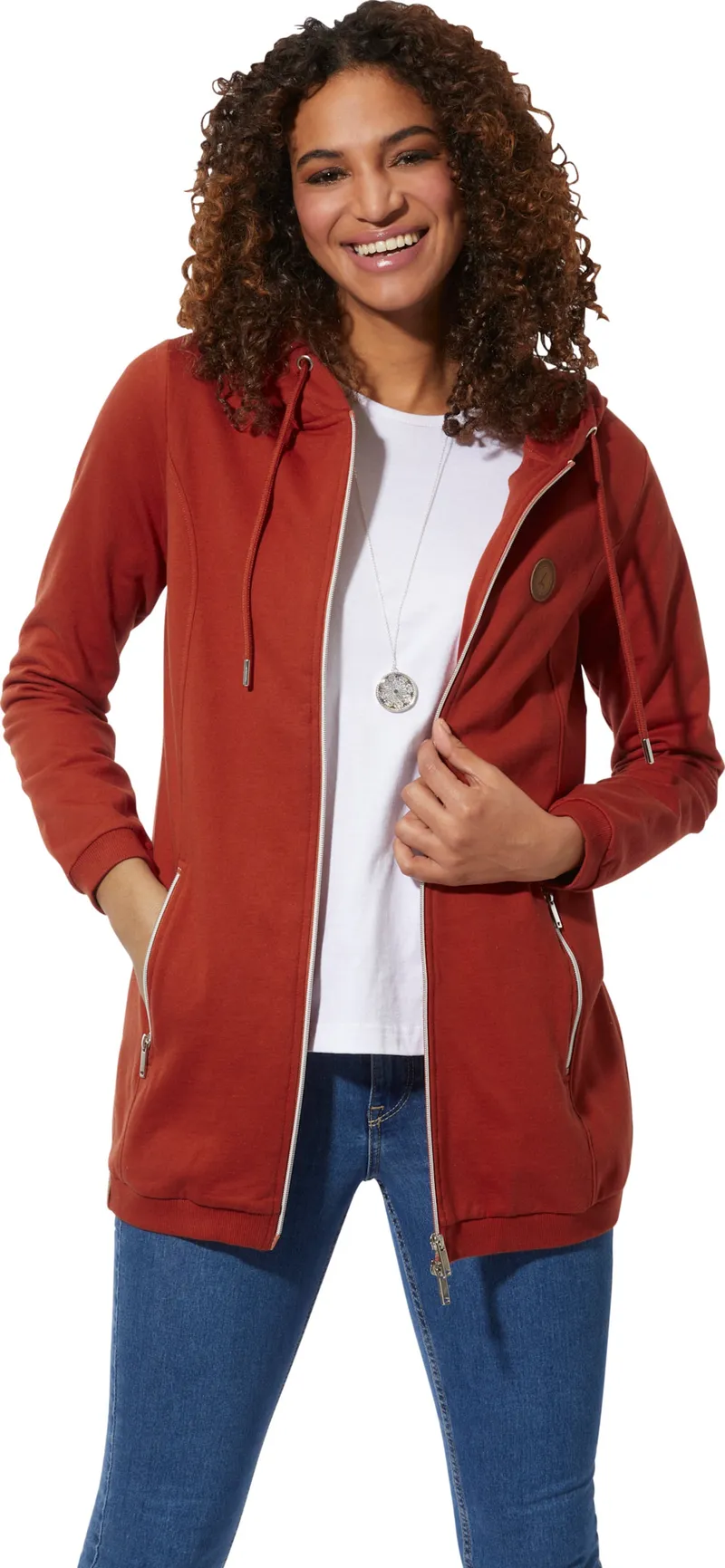 Witt Sweatjacke, Rostrot, – Produktbild 2 von 2