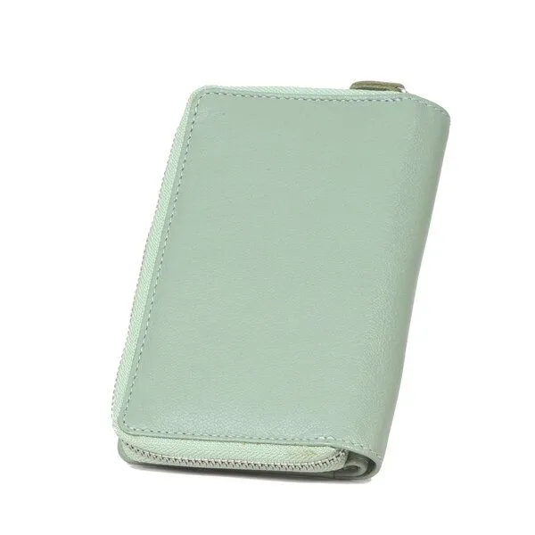 Vargu Vargu Echtleder Geldbörse MASIN 3, Sage green, – Produktbild 3 von 4