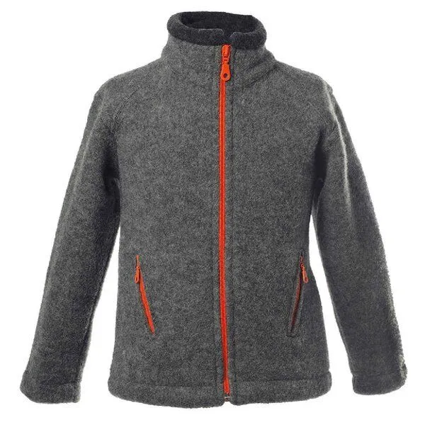 Reiff Reiff Strick Kinder Jacke Fleecejacke kbT-Schurwolle, Fels, – Produktbild 1 von 4