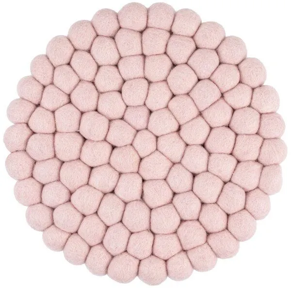 myfelt myfelt Filzkugel Topfuntersetzer (⌀ 20 cm), Zartrosa (mona), – Produktbild 1 von 4
