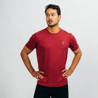 VIDAR Sport VIDAR Sport Herren Natural Sport Tee aus TENCEL Lyocell, Dunkelrot, – Produktbild 1 von 1