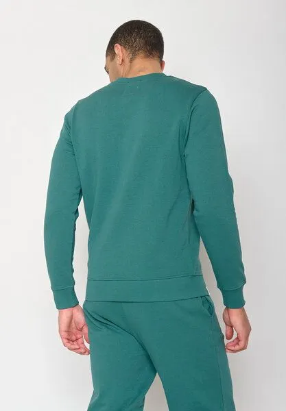 GreenBomb GREENBOMB Lifestyle Run Wild - Gemütliches Sweatshirt aus Bio-Baumwolle / hochwertiger Print / GOTS / Fair & Vegan, Grün (jungle green), – Produktbild 2 von 4