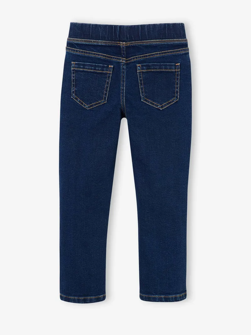 Vertbaudet Jeggings Mädchen BASIC 2 Taschen hinten, Dunkel blau, – Produktbild 2 von 4