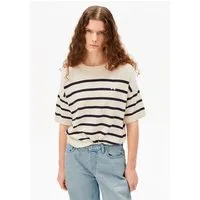 ARMEDANGELS ARMEDANGELS STRIPE Damen Strickshirt aus Leinen-Mix, Undyed-tinted navy, – Produktbild 1 von 1
