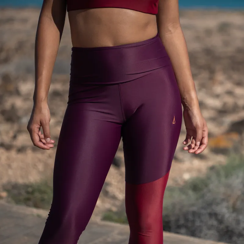 Inaska Inaska Damen vegan Leggings High Waist Wild Berries Berry, Dunkelviolett, – Produktbild 1 von 2