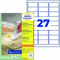 Avery Zweckform 675 Stick+Lift Etiketten 63,5 x 29,6 mm A4 – Produktbild 3 von 3