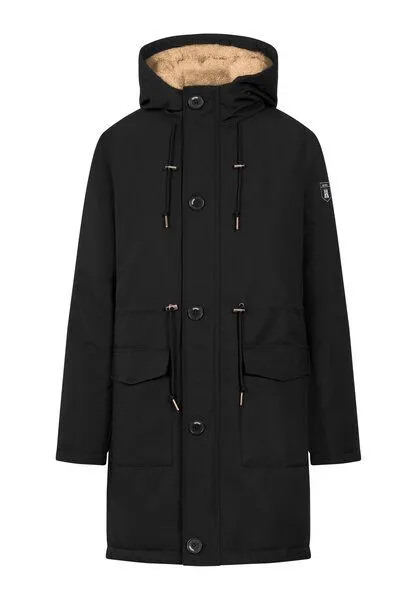 derbe derbe Winterjacke „Festholm“, Black/caramel, – Produktbild 2 von 4